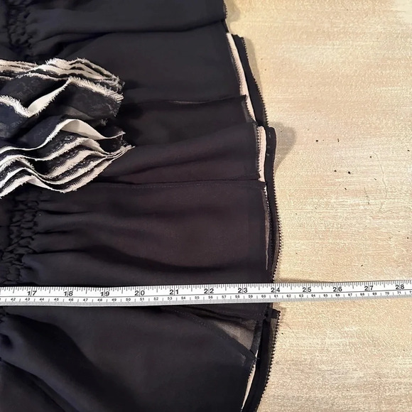 ROBERT Rodriguez Neiman Marcus Target Black Ruffles & Lace Blouse - Picture 11 of 11